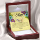 To My Beautiful Mother on My Wedding Day, Interlocking Heart Necklace