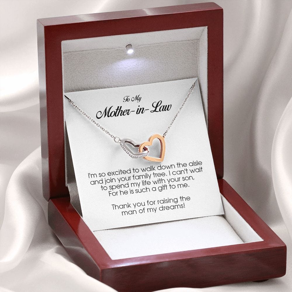 To My Mother In Law, Interlocking Heart Necklace