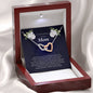 Interlocking Heart Necklace, In Loving Memory of Your Mom