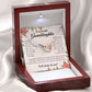 To My Beautiful Granddaughter, Interlocking Heart Necklace