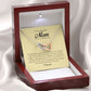 To My Beautiful Mom on My Wedding Day, Interlocking Heart Necklace