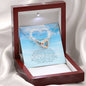 Interlocking Heart Necklace, In Loving Memory of Your Cousin