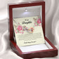 To My Daughter, Interlocking Heart Necklace