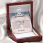 To My Granddaughter, Interlocking Heart Necklace