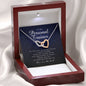 Interlocking Heart Necklace, Thank You Gift for Personal Trainer