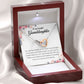 To My Beautiful Granddaughter, Interlocking Heart Necklace