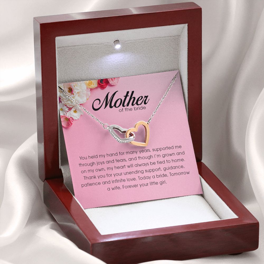 Mother of the Bride, Interlocking Heart Necklace