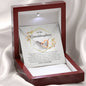 Interlocking Heart Necklace, Granddaughter Gift from Grandpa