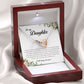 To My Daughter, Interlocking Heart Necklace