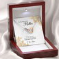 To My Beautiful Mother, Interlocking Heart Necklace