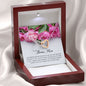 Bonus Mom Gift, Interlocking Heart Necklace