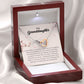 To My Granddaughter "Always Keep Me In Your Heart" Interlocking Heart Necklace