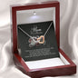 To My Mom on My Wedding Day, Interlocking Heart Necklace