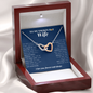 Interlocking Heart Necklace | To My Smokin Hot Wife | Wife Gift | Wife Jewelry | Wife Anniversary Gift | Wife Christmas Gift Idea