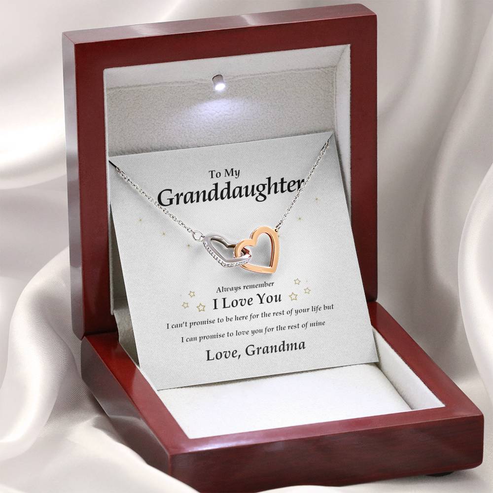 Interlocking Heart Necklace | Granddaughter Necklace