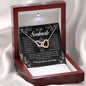To My Soulmate, Interlocking Heart Necklace