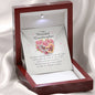 Interlocking Heart Necklace, To My Beautiful Granddaughter, Gift from Grandma / Grandpa