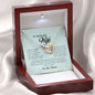 To My Beautiful Wife, Interlocking Heart Necklace