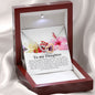 To My Daughter, Interlocking Heart Necklace