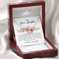 To My Bonus Daughter, Interlocking Heart Necklace