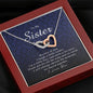 Interlocking Heart Necklace, To My Sister
