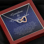 Grandma and Granddaughter Interlocking Heart Necklace