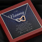 Interlocking Heart Necklace, Thank You Gift for Nanny