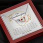 Interlocking Heart Necklace, Granddaughter Gift from Grandpa
