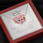 Interlocking Heart Necklace, To My Beautiful Daughter, Gift from Mom / Dad