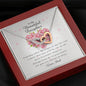 Interlocking Heart Necklace, To My Beautiful Daughter, Gift from Dad