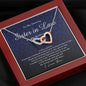 Interlocking Heart Necklace, To My Amazing Sister In Law on My Wedding Day, Wedding Gift from Brother In Law, Gift from Groom