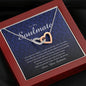 Interlocking Heart Necklace, To My Soulmate