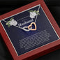 Interlocking Heart Necklace, In Loving Memory of Your Husband