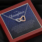 Interlocking Heart Necklace, Gift for Daughter from Mom / Dad