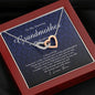 Interlocking Heart Necklace, To My Amazing Grandmother on My Wedding Day, Wedding Gift from Granddaughter, Gift from Bride