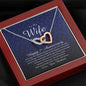 Interlocking Heart Necklace, Happy 1st Anniversary