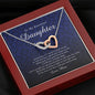 Interlocking Heart Necklace, To My Beautiful Daughter, With Love From Mom