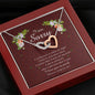 Interlocking Heart Necklace, I'm Sorry Card, Apology Gift For Her, Forgiveness Gift, I’m Sorry Gift For Wife / Girlfriend, Gift To Say Sorry