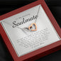 Interlocking Heart Necklace, To My Stunning Soulmate