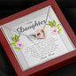 Interlocking Heart Necklace, Daughter Gift from Mom