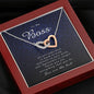Interlocking Heart Necklace, Thank You Gift for Boss
