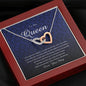 Interlocking Heart Necklace, To My Queen