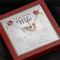 Interlocking Heart Necklace, To My Stunning Wife