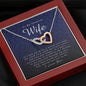 Interlocking Heart Necklace, To My Stunning Wife