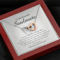 Interlocking Heart Necklace, To My Beautiful Soulmate
