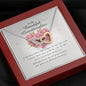Interlocking Heart Necklace, To My Beautiful Granddaughter, Gift from Grandma / Grandpa