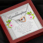 Interlocking Heart Necklace, Granddaughter Gift from Grandpa