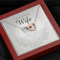 Interlocking Heart Necklace, To My Stunning Wife