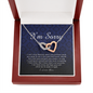 Interlocking Heart Necklace, I'm Sorry Card