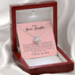 To My Bonus Daughter, Love Knot Necklace